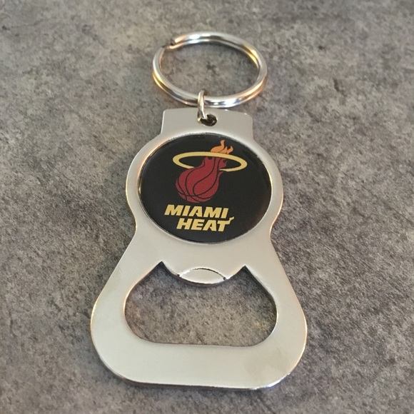 Other - Miami Heat Stainless Steel Bottle Opener Keychain